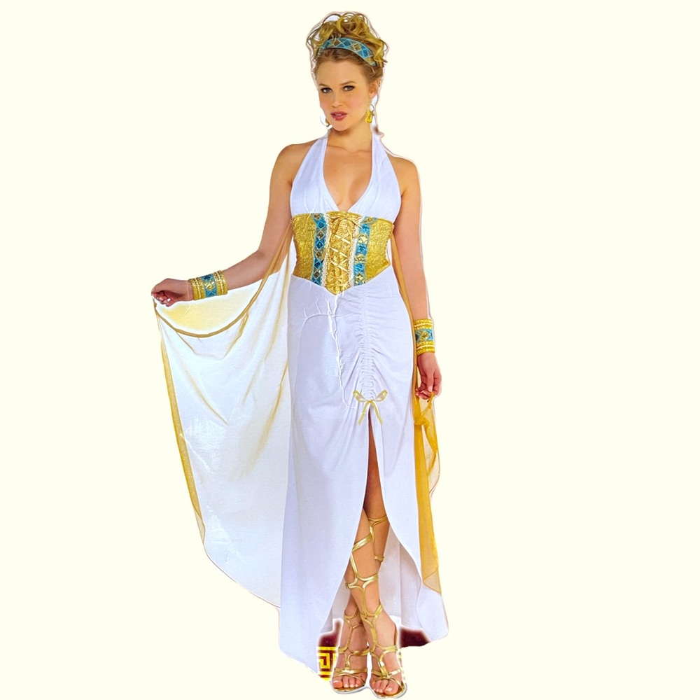 Costumes USA | Goddess Athena 5 Piece Costume | Adult Extra Large 14-16